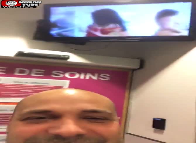 Video :A hospital in Belgium unintentionally screens a pornographic movie